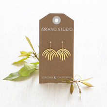 Load image into Gallery viewer, Palm Frond Earrings Amano Studio