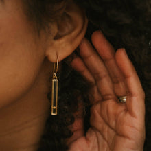 Load image into Gallery viewer, Slim Bar Mustard Seed Earring