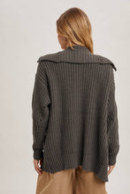 Load image into Gallery viewer, Ash Grey Button Down Sweater Cardigan
