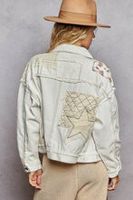 Load image into Gallery viewer, Patchwork Cropped Jacket Pol