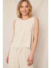 Load image into Gallery viewer, Back Button Detail Sleeveless Top