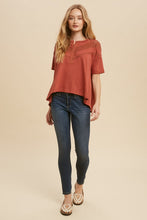 Load image into Gallery viewer, Hook & Eye Lace Drop Shoulder Top