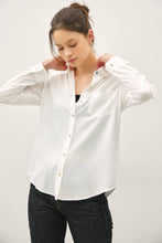 Load image into Gallery viewer, Classic White Button Up Blouse