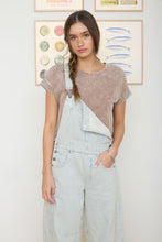 Load image into Gallery viewer, Washed Short Sleeve Boxy Knit Top