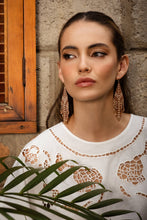 Load image into Gallery viewer, Beaded Handwoven Taos Fringe Earrings