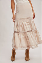 Load image into Gallery viewer, Western Boho Midi Skirt BluIvy