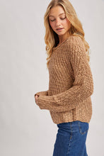 Load image into Gallery viewer, Raglan Cut Open Knit Sweater