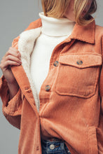 Load image into Gallery viewer, Oversized Sherpa Lined Corduroy Shacket