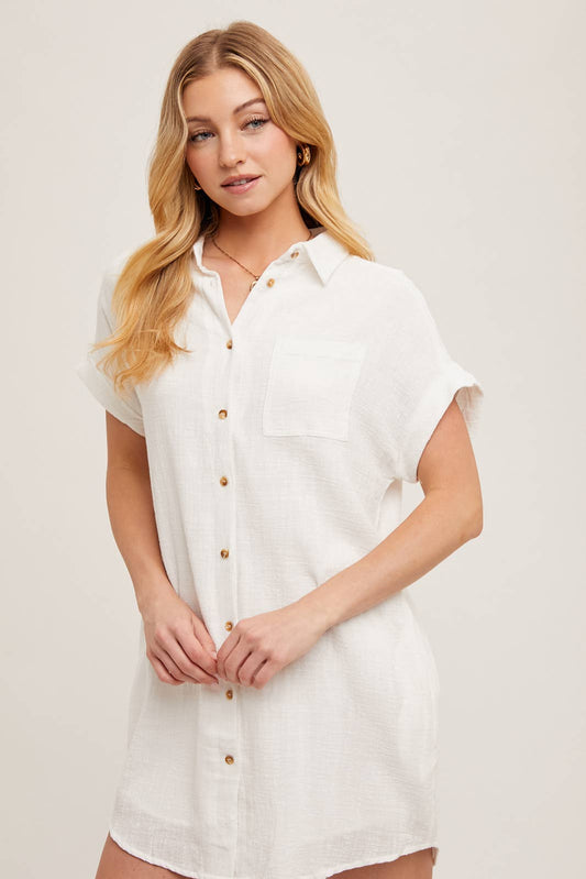Button Up Shirt Dress