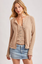 Load image into Gallery viewer, Pointelle Ruffled Knit Hem Tank