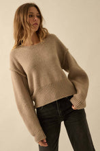 Load image into Gallery viewer, Exposed-Seam Funnel-Neck Sweater