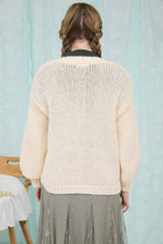 Load image into Gallery viewer, Floral Embroidered Cardigan Sweater