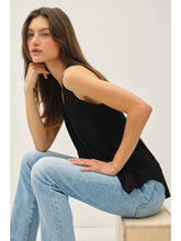 Load image into Gallery viewer, Black Simple V-Neck Tank Be Cool