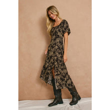 Load image into Gallery viewer, Brown Butter High Slit Midi Dress