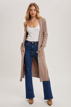 Load image into Gallery viewer, Latte Longline Cardigan BluIvy