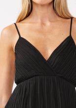 Load image into Gallery viewer, Pleated Surplice Maxi Dress