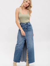 Load image into Gallery viewer, Olive Scalloped Cami Blu Pepper