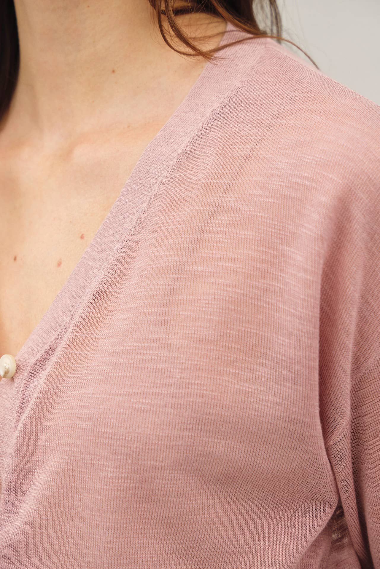 Ultra Fine Mauve Cardigan