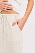 Load image into Gallery viewer, Linen Pullover Maxi Skirt