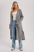 Load image into Gallery viewer, Charcoal Open Front Cardigan