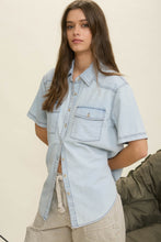 Load image into Gallery viewer, Light Denim Shirt Blu Pepper