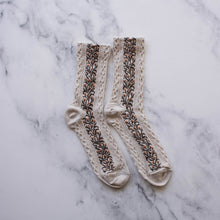 Load image into Gallery viewer, Oatmeal Vintage Socks Tiepology