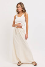 Load image into Gallery viewer, Linen Pullover Maxi Skirt