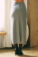 Load image into Gallery viewer, Grey Sweater Maxi Skirt