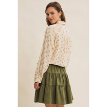 Load image into Gallery viewer, Olive Ruffle Mini Skirt