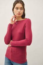 Load image into Gallery viewer, Basic Boat Neck Top