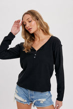 Load image into Gallery viewer, Casual Henley Top BluIvy