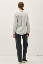 Load image into Gallery viewer, Tencel Rolled Cuff Button Up Blouse