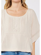 Load image into Gallery viewer, Round Neck Crop Top love stitch