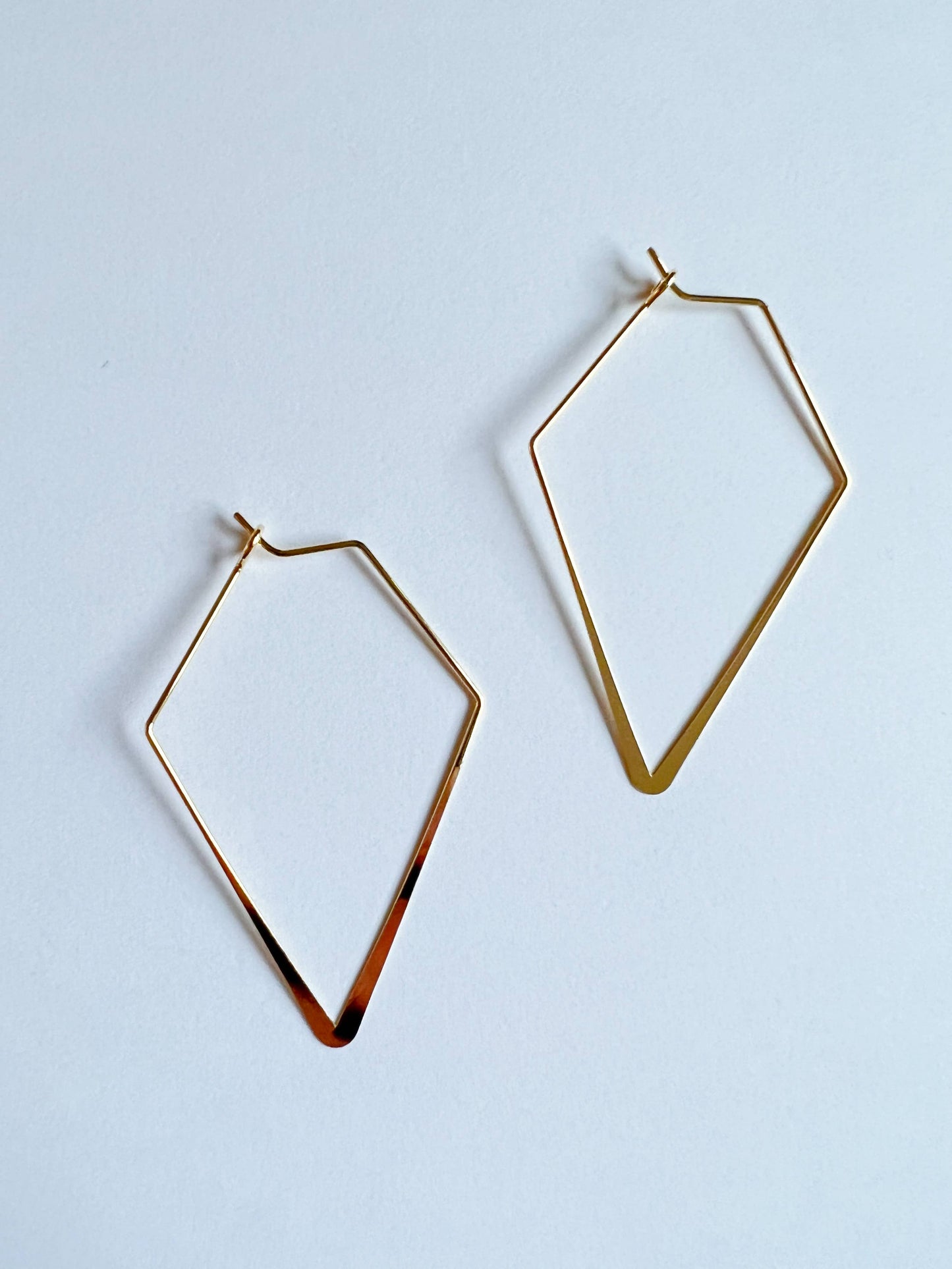 Geometric Hoops - Gold