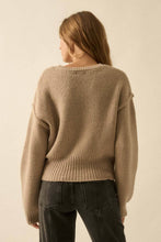 Load image into Gallery viewer, Exposed-Seam Funnel-Neck Sweater