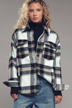 Load image into Gallery viewer, Plaid Button-Down Jacket