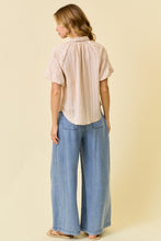 Load image into Gallery viewer, Denim Pleated Wide Leg Pants