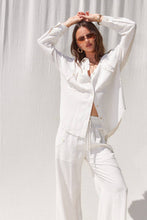 Load image into Gallery viewer, Stripe Linen Shirt Top