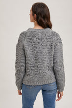 Load image into Gallery viewer, Grey Cable Knit Sweater BluIvy