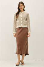 Load image into Gallery viewer, Tweed Knit Cardigan Be Cool
