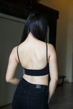 Load image into Gallery viewer, Black Basic Low Back Bralette Leto Accessories