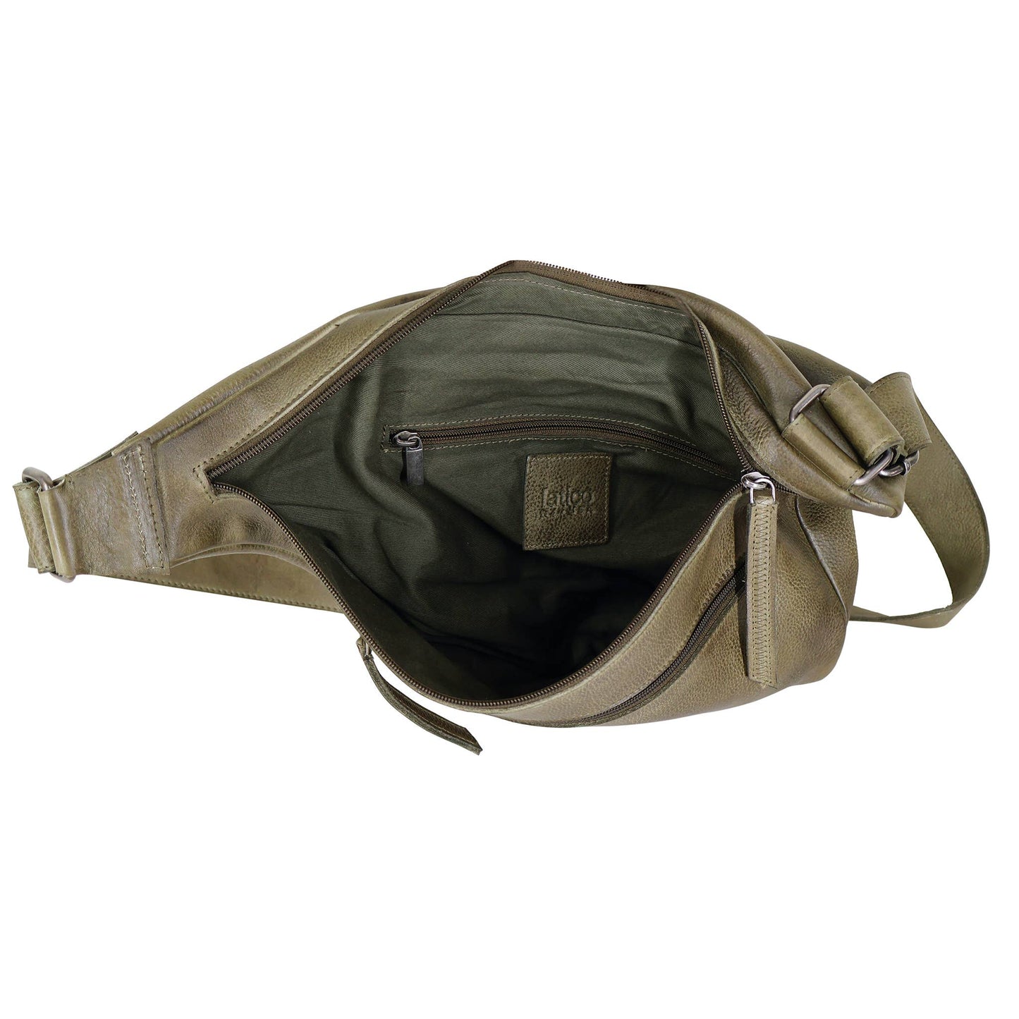 Hippie Handcrafted Leather Sling Bags: Oat
