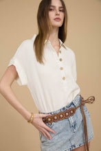 Load image into Gallery viewer, Half Button Linen Blend Shirt