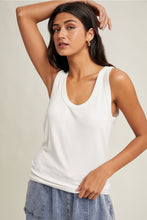 Load image into Gallery viewer, Basic Scoop Neck Ribbed Knit Tank