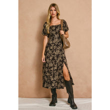 Load image into Gallery viewer, Brown Butter High Slit Midi Dress
