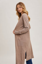 Load image into Gallery viewer, Latte Longline Cardigan BluIvy