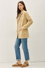 Load image into Gallery viewer, Fuzzy Plaid Coatigan Be Cool