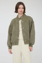 Load image into Gallery viewer, Olive Quilted Button Down Jacket