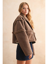 Load image into Gallery viewer, Suede Reversible Jacket Miou Muse
