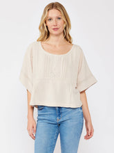 Load image into Gallery viewer, Round Neck Crop Top love stitch